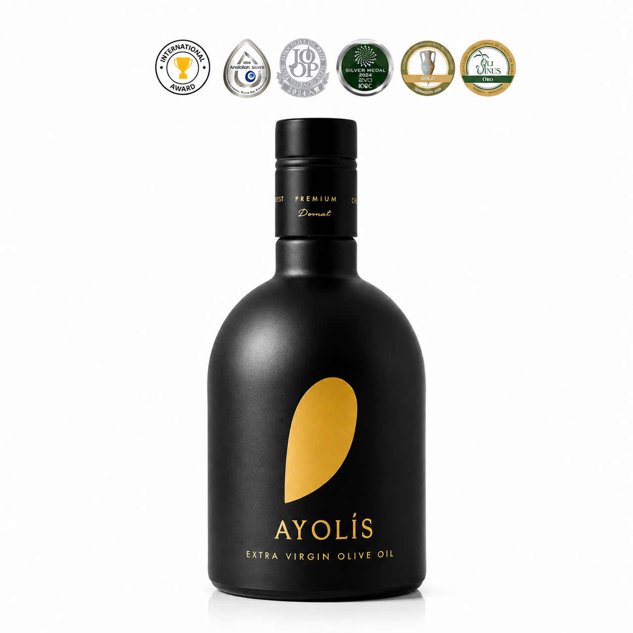 Ayolis Premium Gourmet Domat Extra Virgin Olive Oil, 500ml – Early Harvest, Cold Extracted